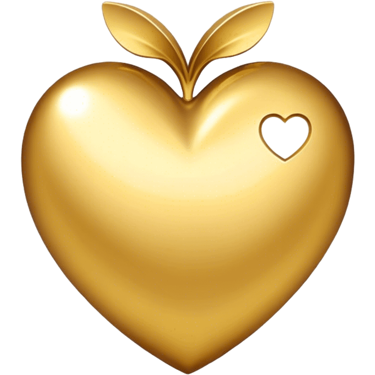 Gold heart  emoji