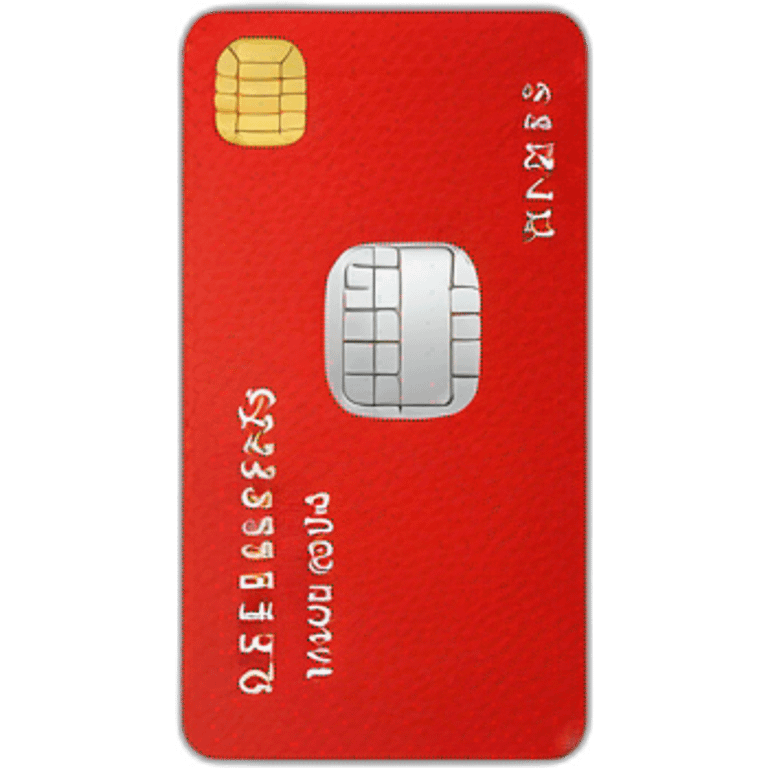 Red credit card emoji