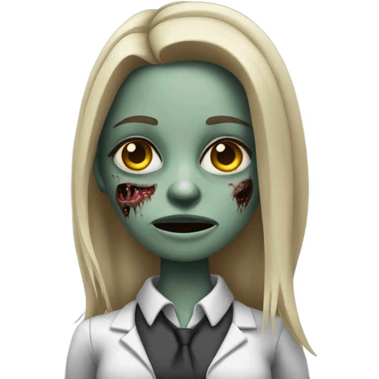 corporate zombie girl emoji