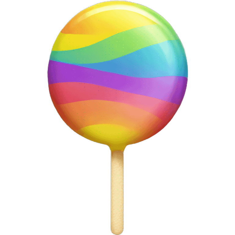 A big rainbow lolly  emoji