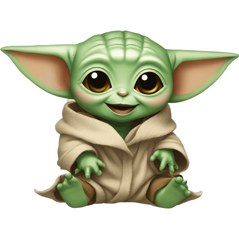  Happy Baby yoda  emoji