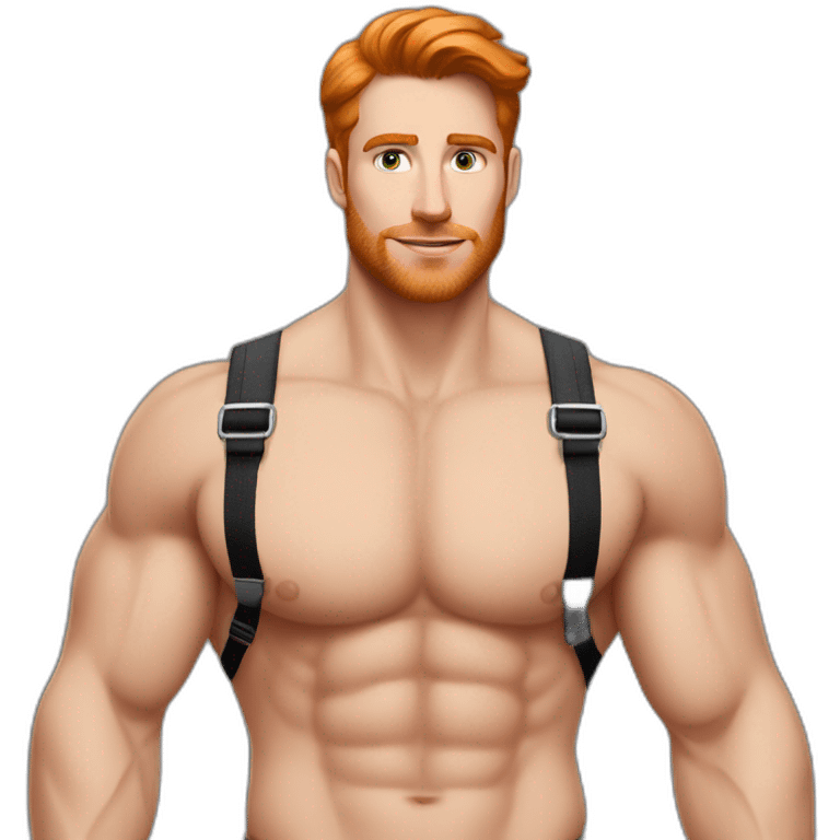 sexy-fit-pose-gingerbrunette-caucasian-gayharness-man emoji