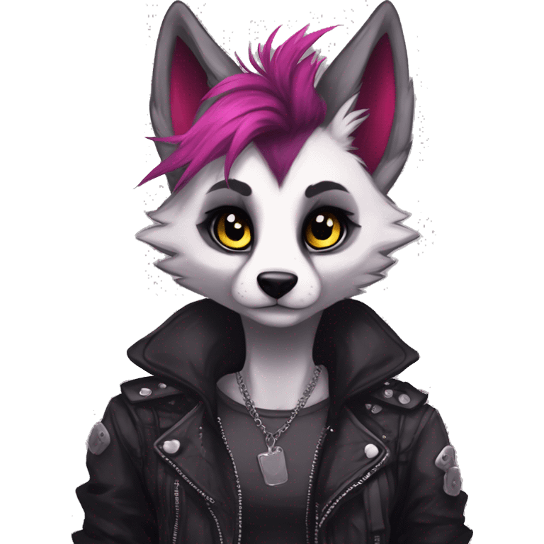 Edgy punk anthro furry by Falvie, LiLaiRa, AngieWolf emoji