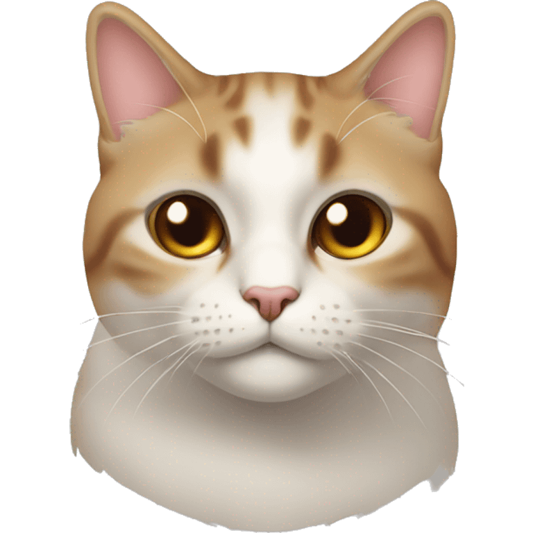 la tête d’un chat avec pleins de coeur sur lui  emoji