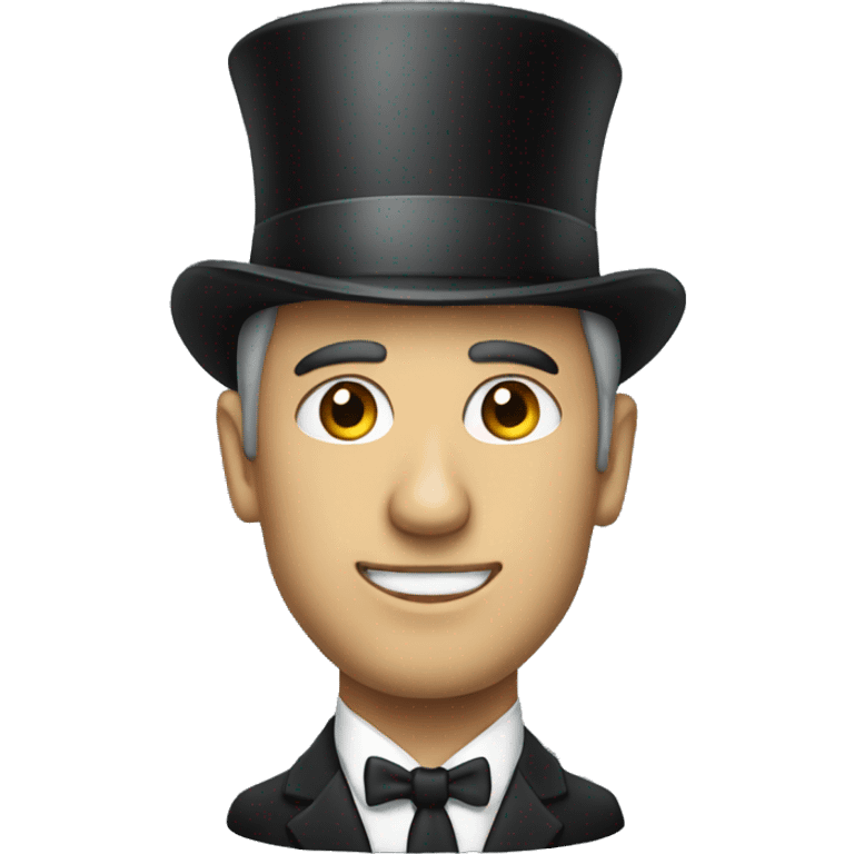 a man in a suit and top hat emoji