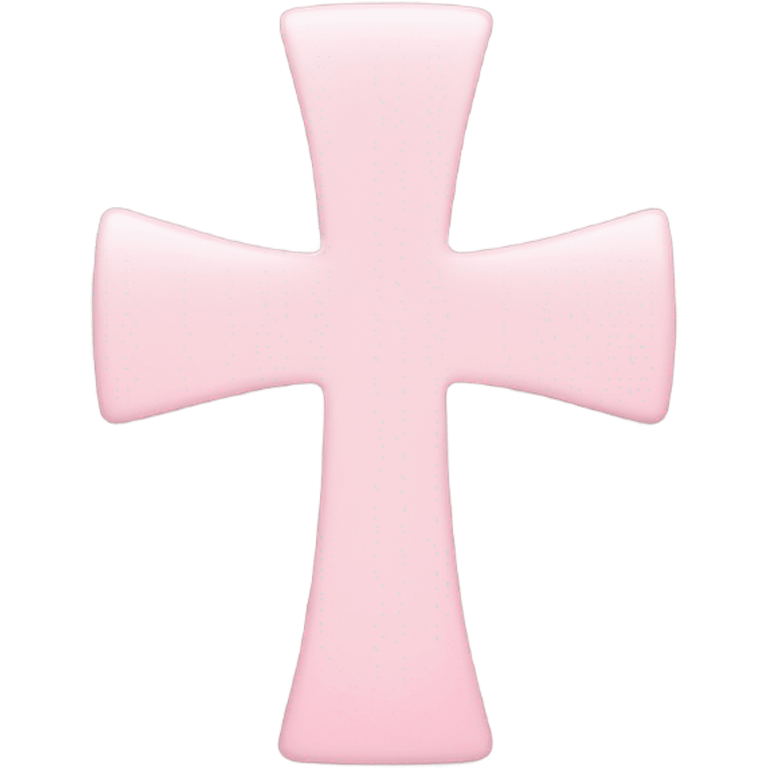 Light pink cross emoji