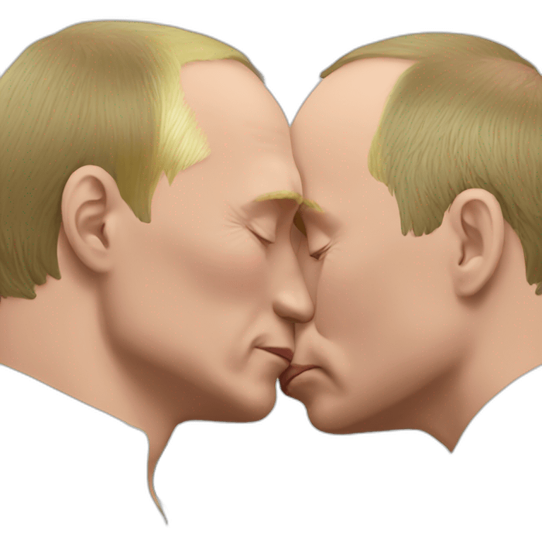 putin kissing himself emoji