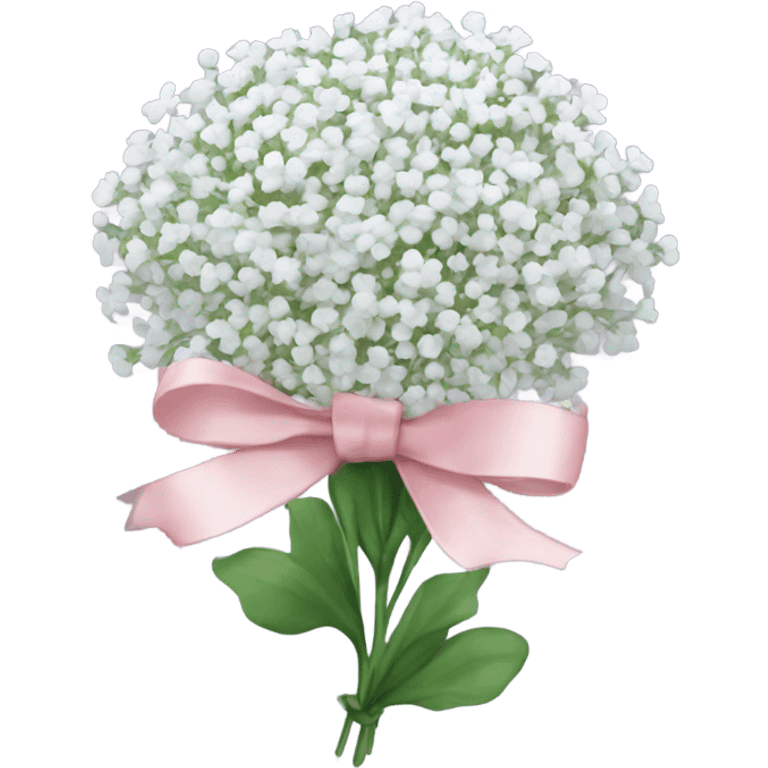 baby breath flower with ribbon emoji