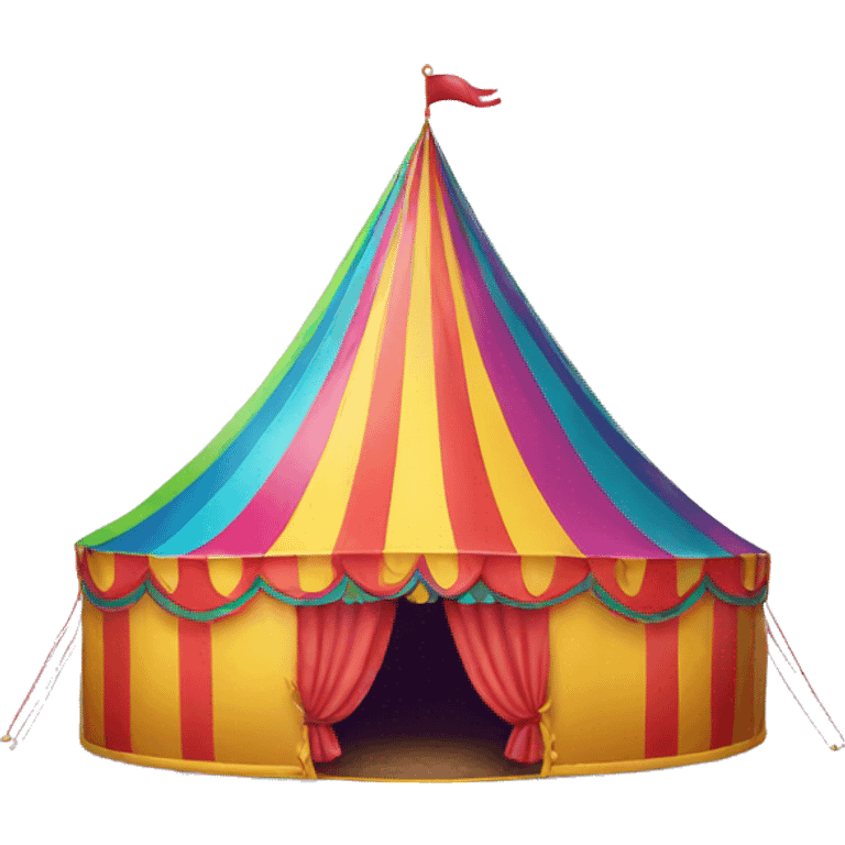 rainbow circus tent emoji