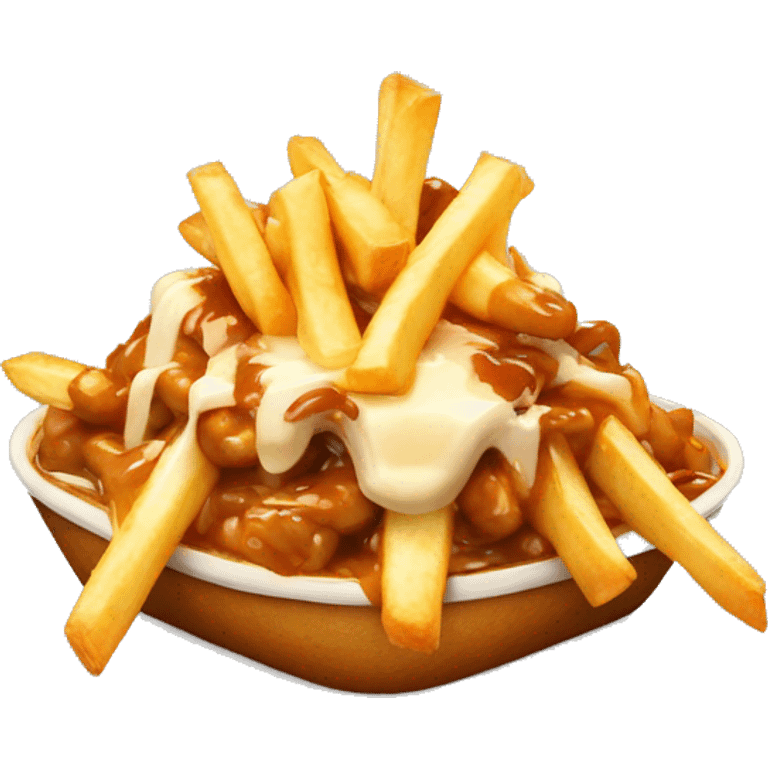 Poutine qui mange une piutine emoji