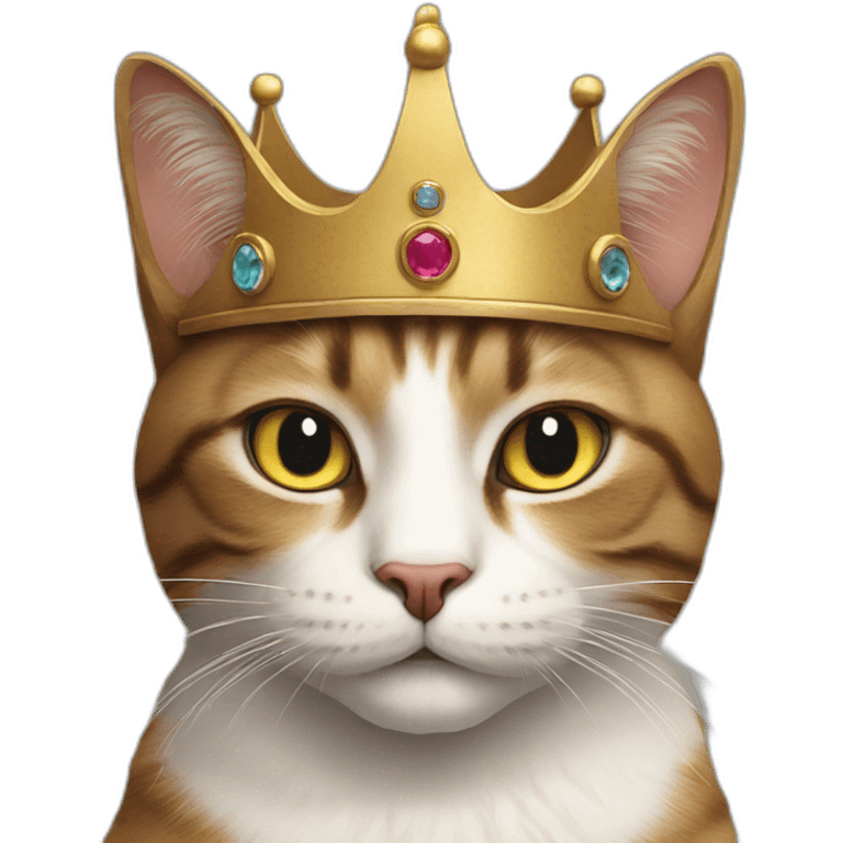 cat with king emoji