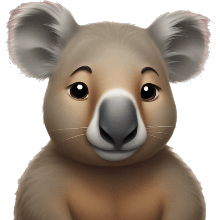 koala kissing capybara emoji