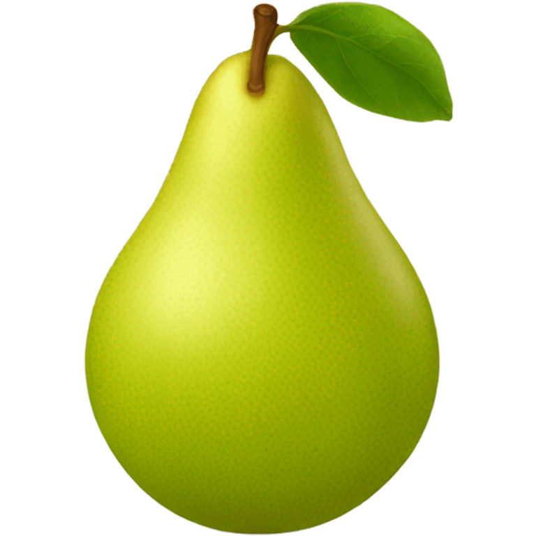 spherical pear emoji