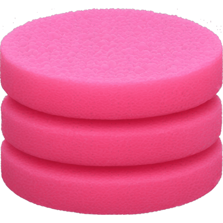 pink circular mesh sponge emoji