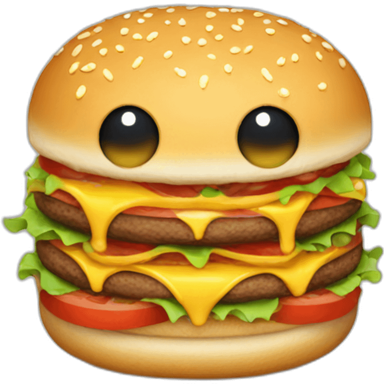 grufallo who eat a hamburger emoji