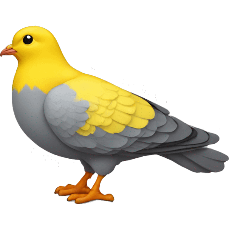 pigeon in yellow boots emoji