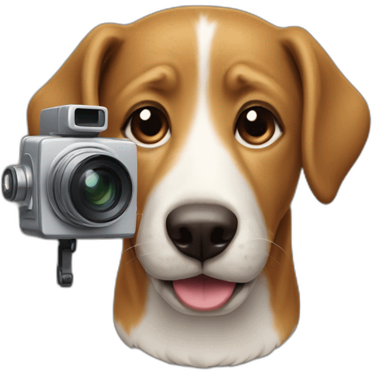 happy-dog-operating-camera emoji