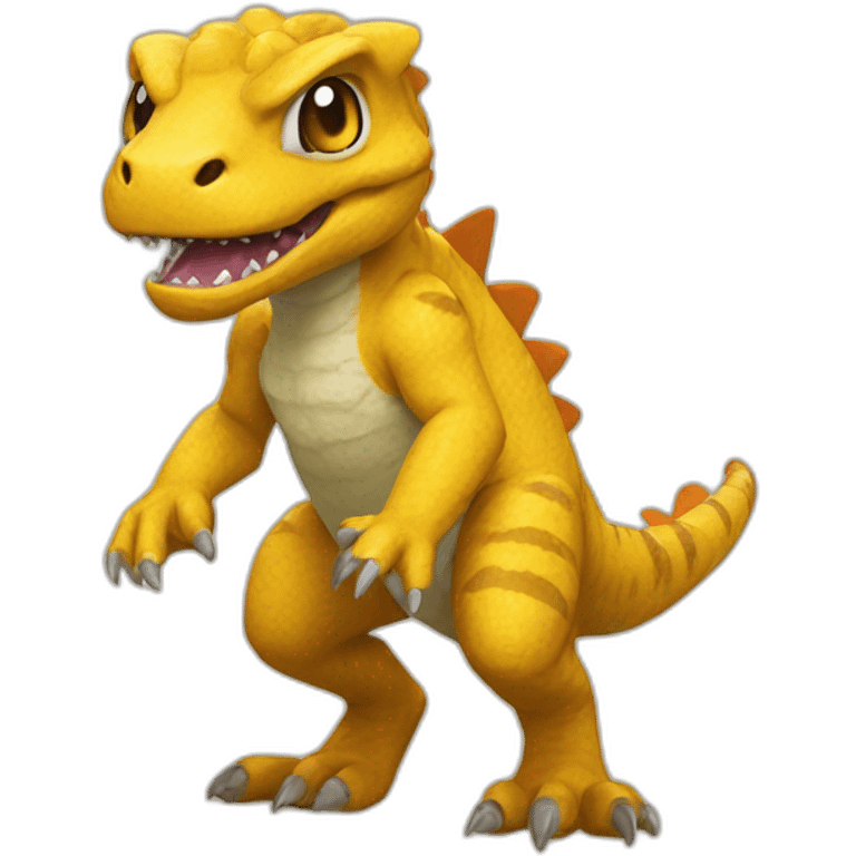 agumon digievolving emoji