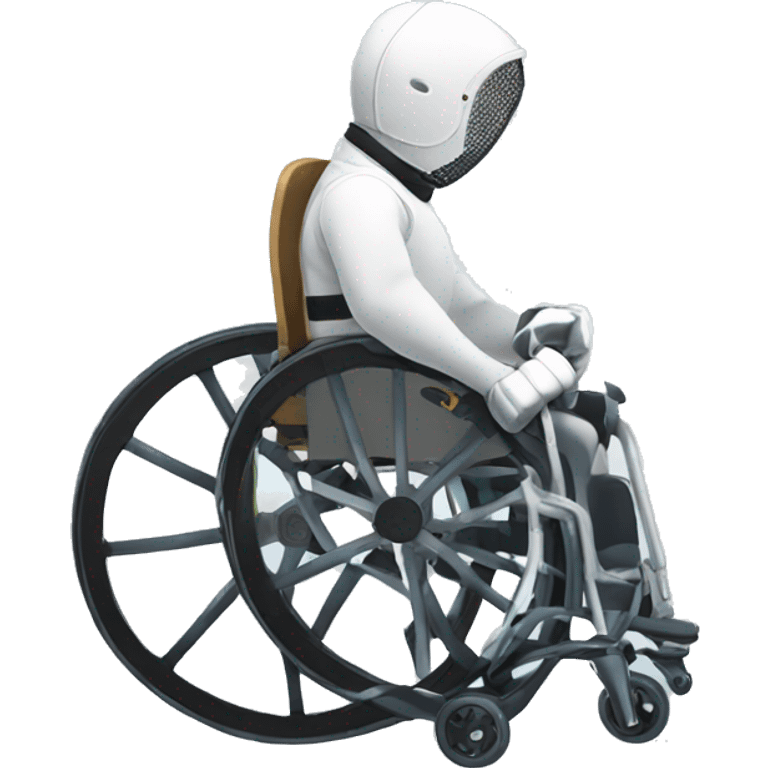 wheelchair fencing emoji