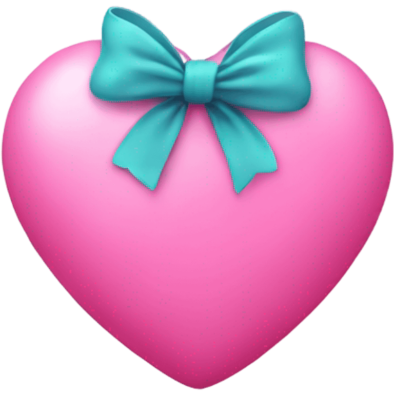 Pink heart with bow emoji