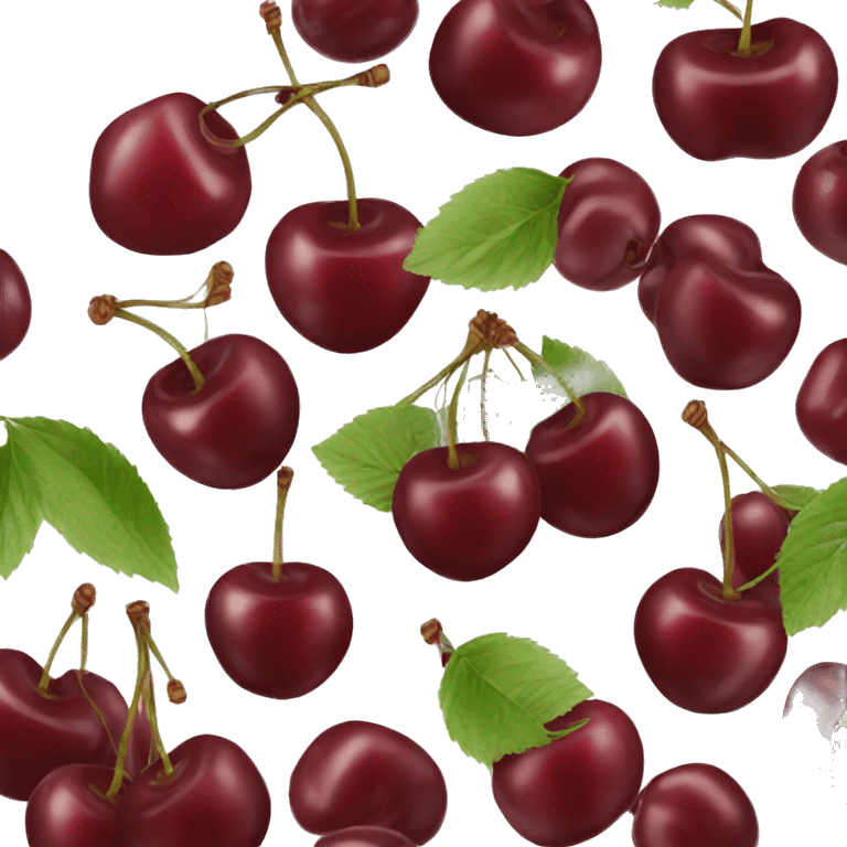 Burgundy cherries  emoji