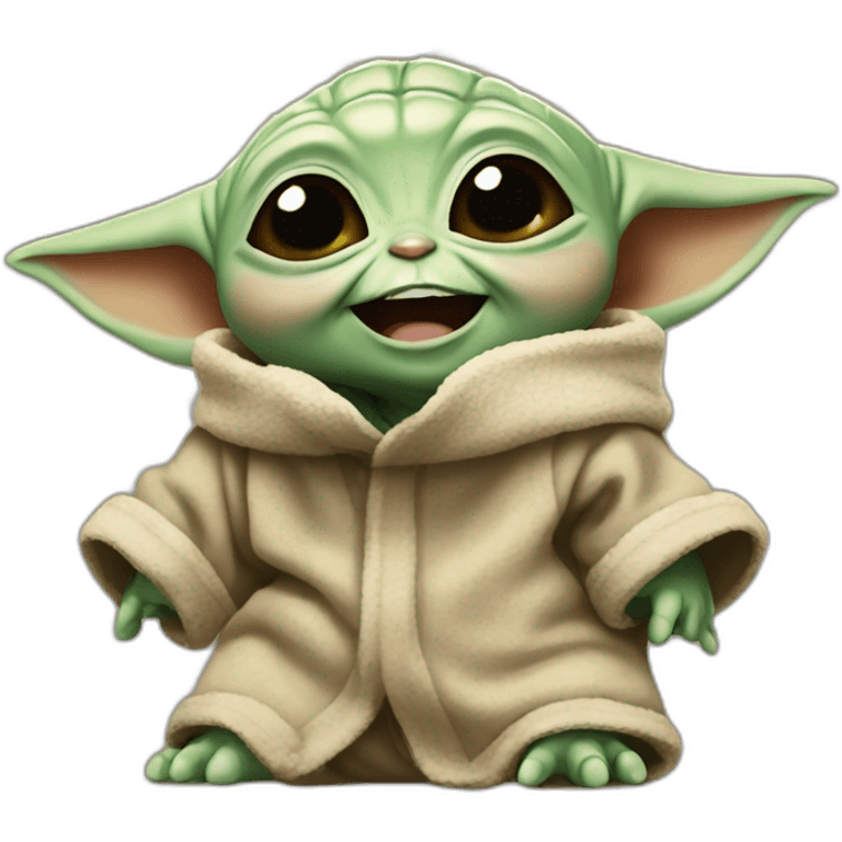 baby yoda laughing with tears emoji