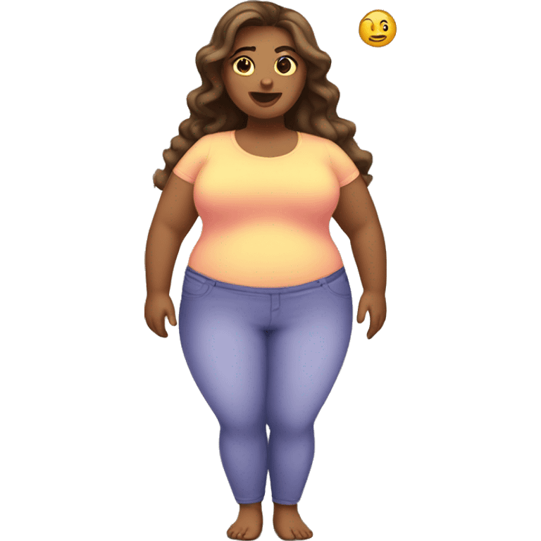 Fat girl emoji