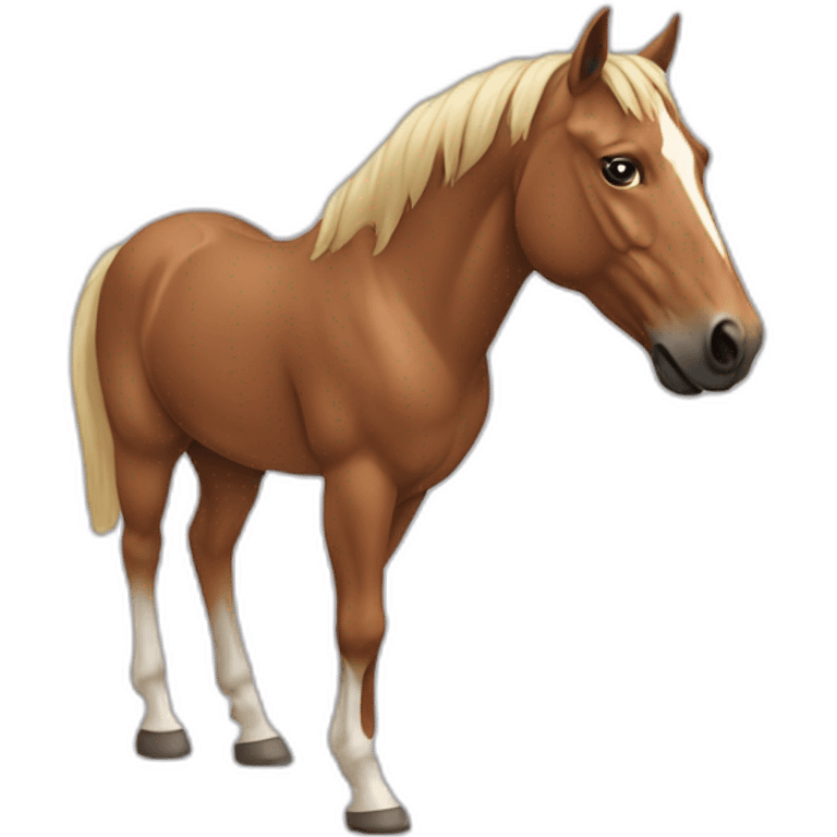 human body with horse head emoji