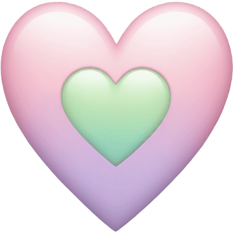 Pastel heart emoji