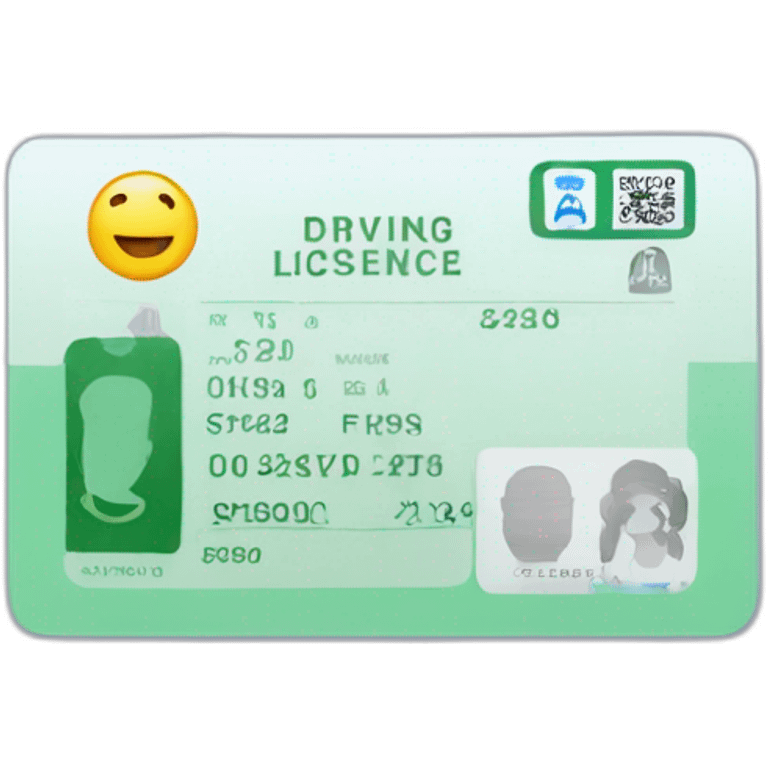 driving licence card emoji