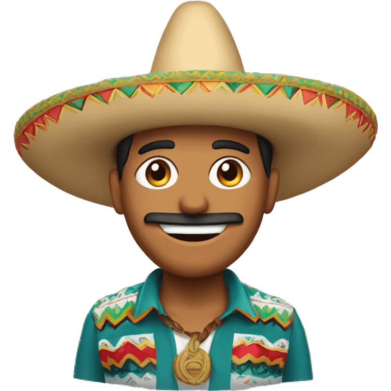 A Mexican in a Sombrero saying "ayyyyy cool beanssss" emoji