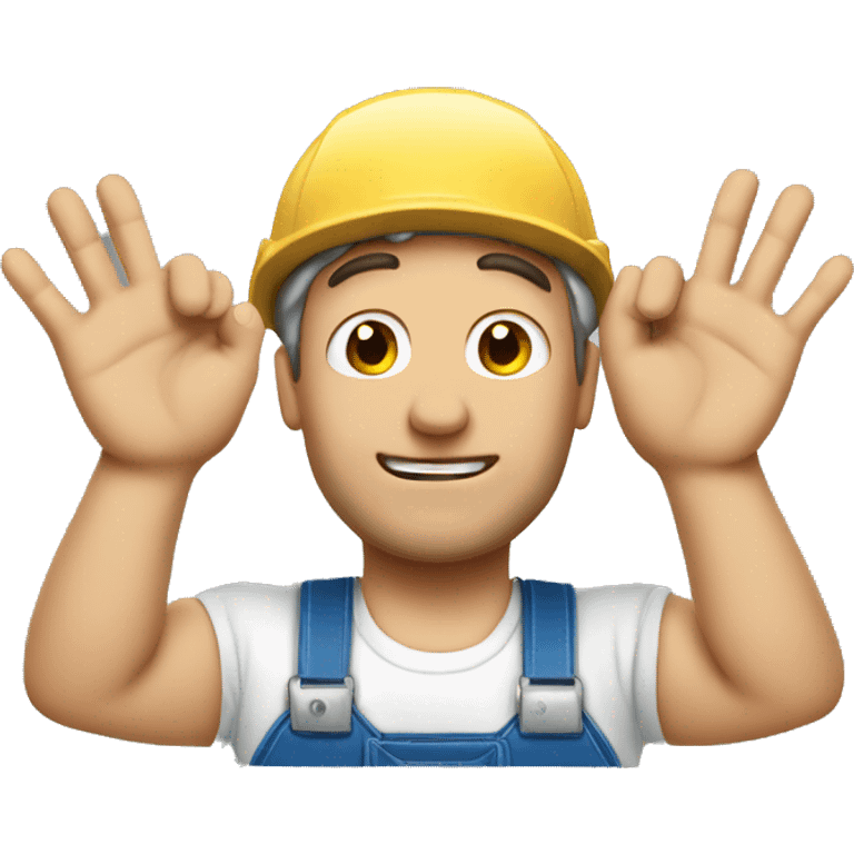 Handyman, 6 hands  emoji