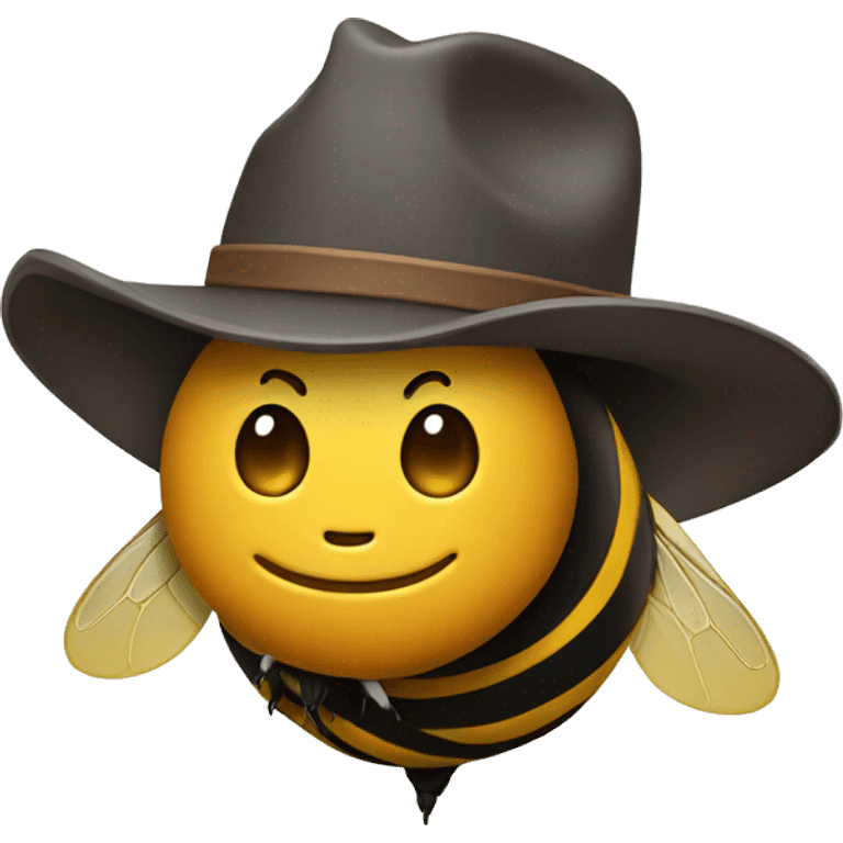 bee with cowboy hat emoji