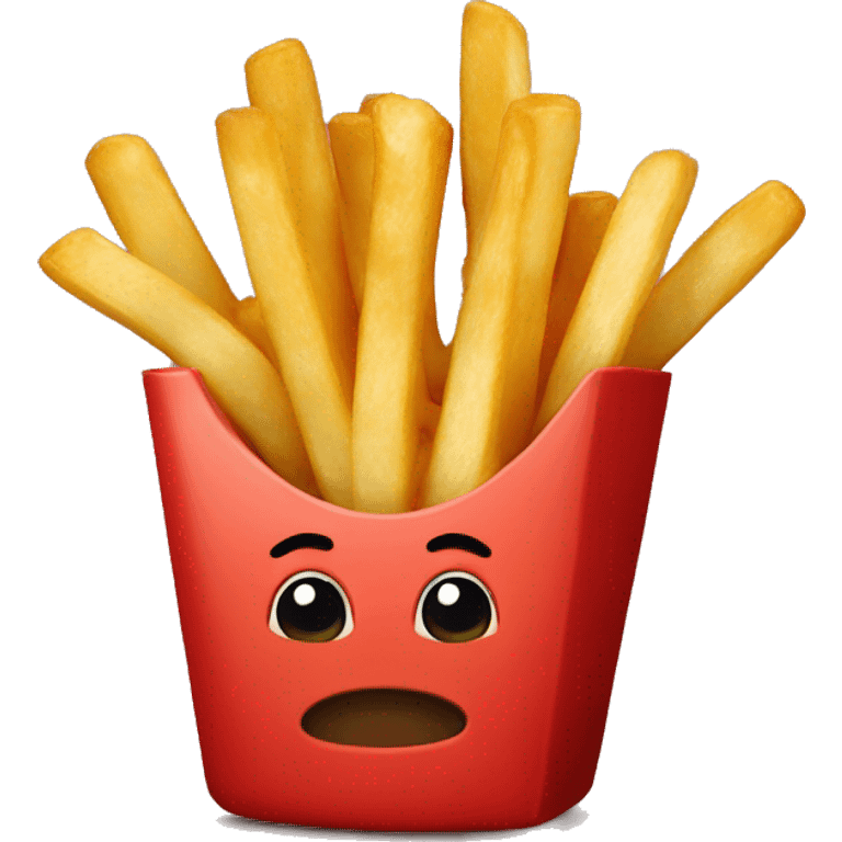 Fries with ketchup  emoji