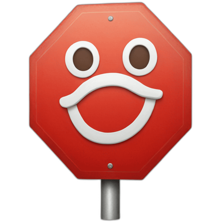 stop sign emoji