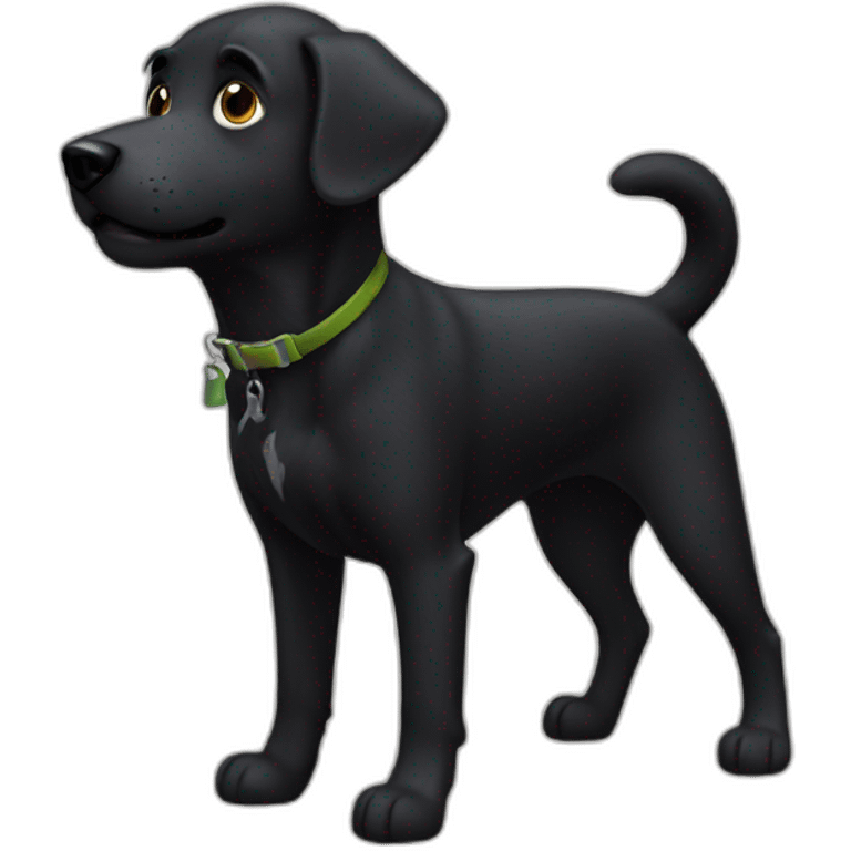 adventure black dog emoji