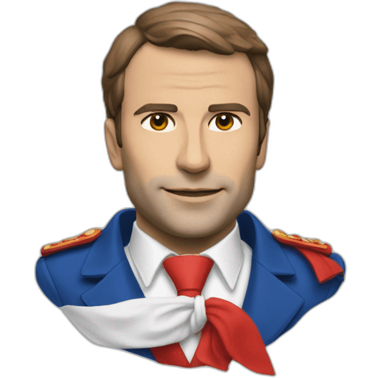 Macron bleu blanc rouge emoji