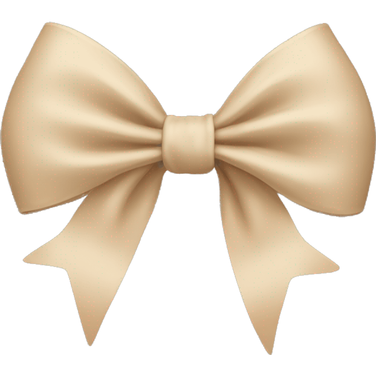 Beige bow emoji