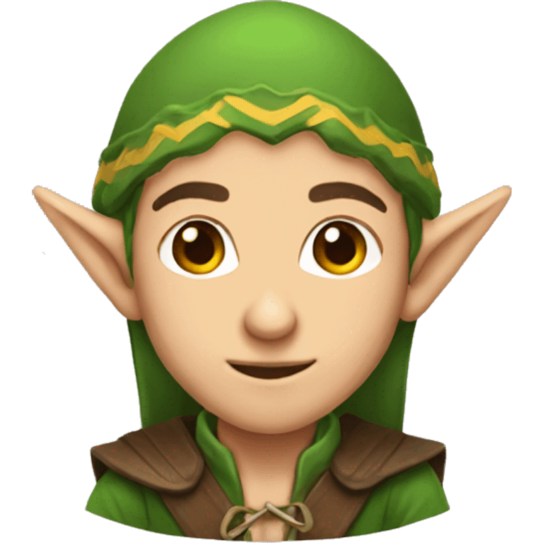 Elf male tracker bow emoji