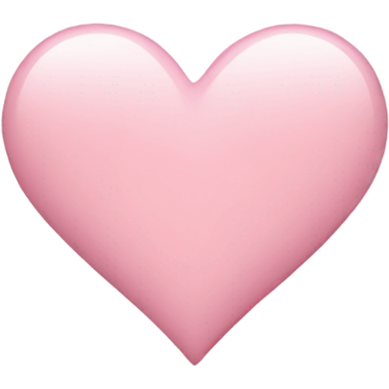 Light pink love heart emoji