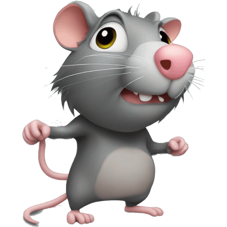 Rat at gym emoji