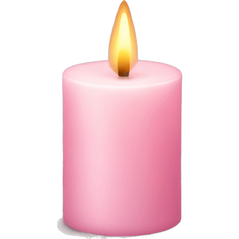 light pink candle emoji