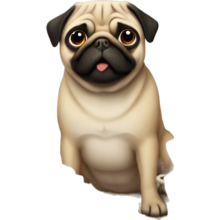 Thanksgiving pug emoji