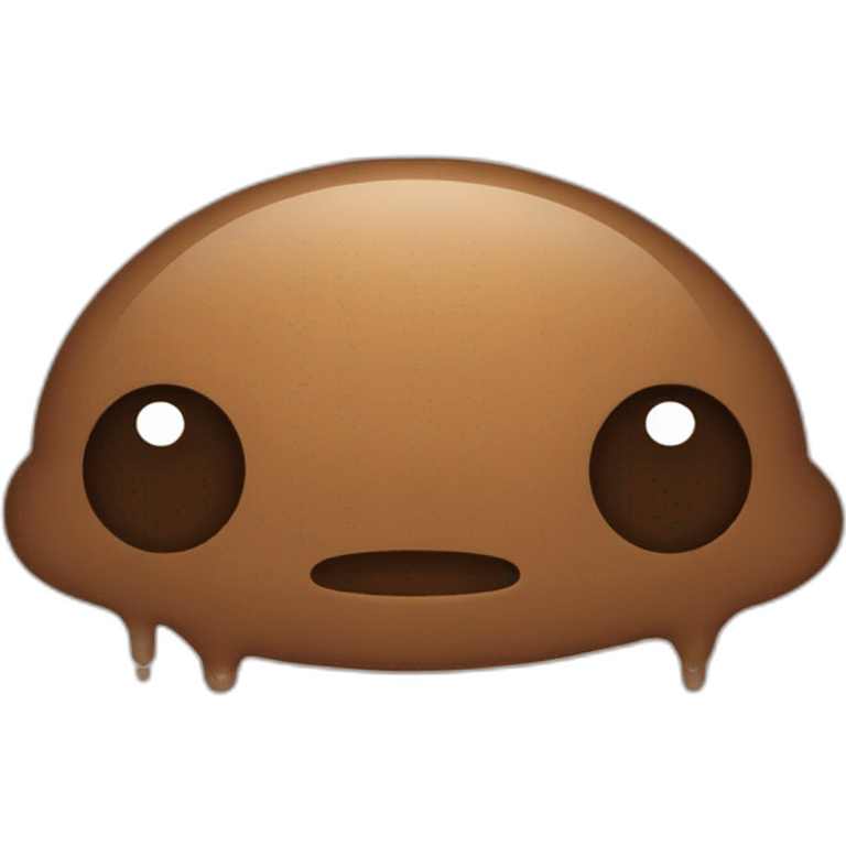 Shy Brown puddle emoji