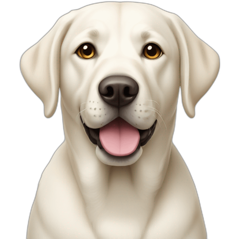 White Labrador emoji