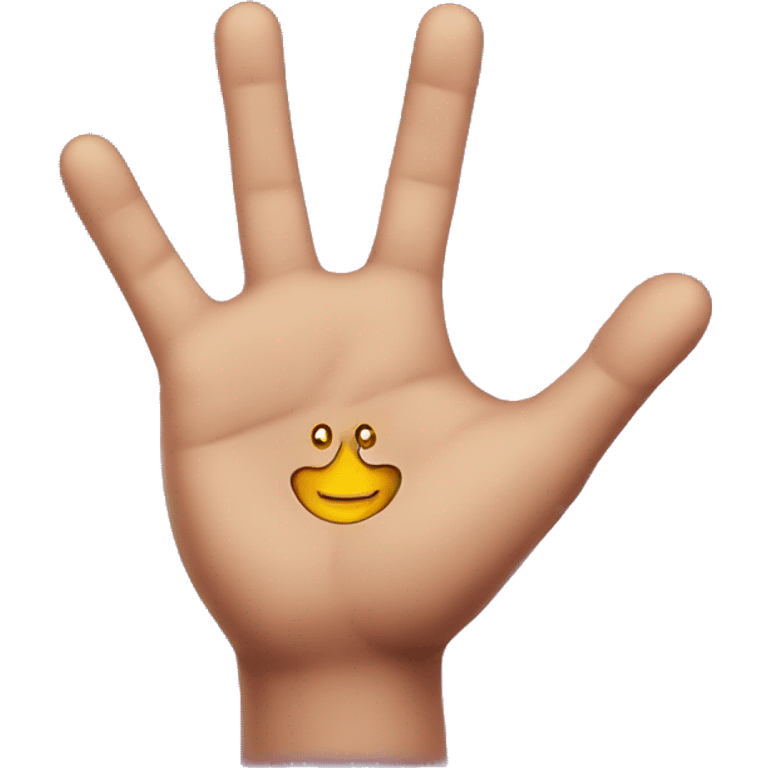 Magic on the hand emoji