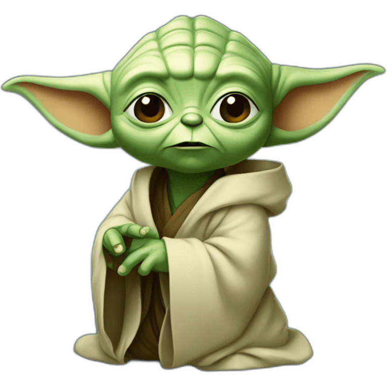 Yoda qui boit emoji