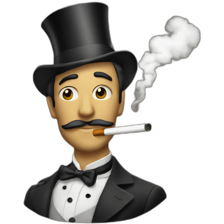 dandy smoking emoji