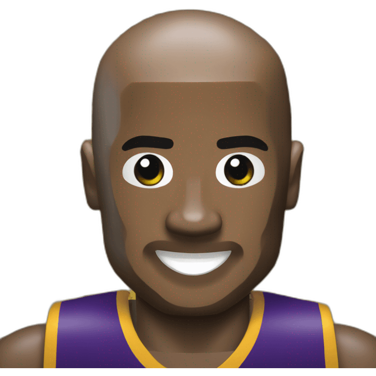 Kobe Bryant Lego Face emoji