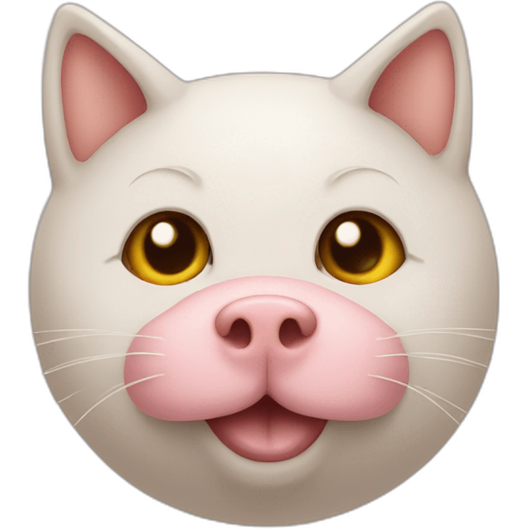 cat with pig nose emoji